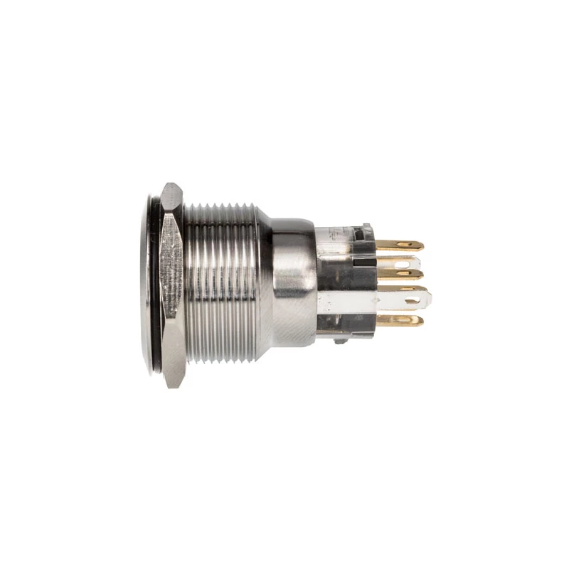 DimasTech Vandalismustaster 22mm Sidabrinėline Dot RGB PD215 mygtukas, 22 mm