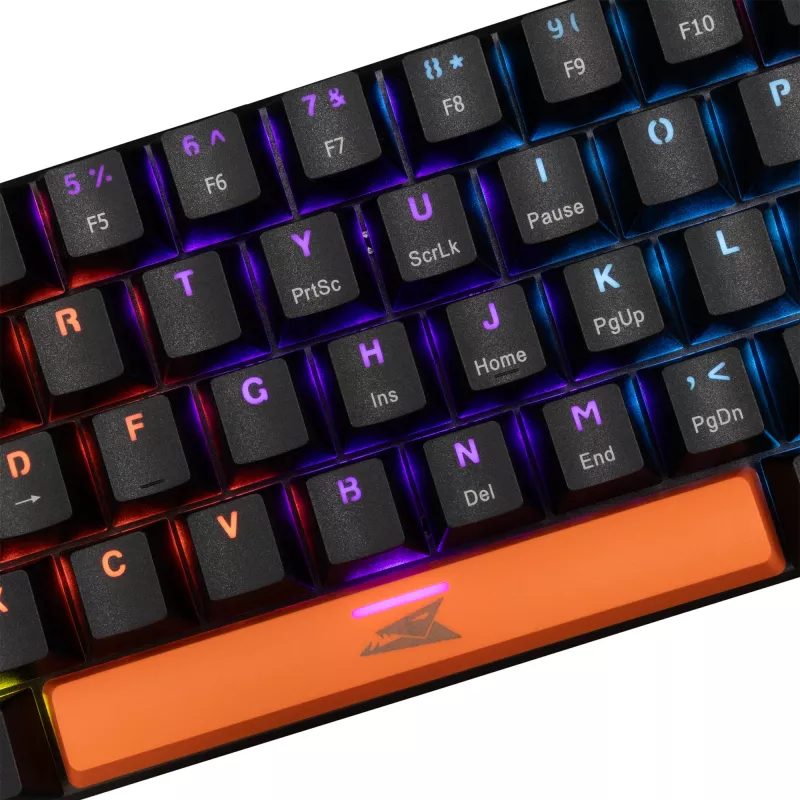 Mechaninė klaviatūra Baracuda Dolphin juoda US išdėstymas su Red jungikliais