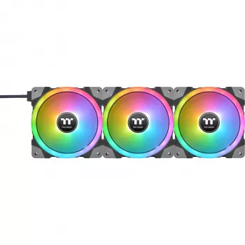 Thermaltake SWAFAN EX12 ARGB 120mm Reverse Blade 3 rinkinys - juoda