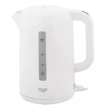 Adler virdulys | AD 1386 | Elektrinis | 1850 W | 2,2 L | Plastikinis | 360° sukama bazė | Baltas