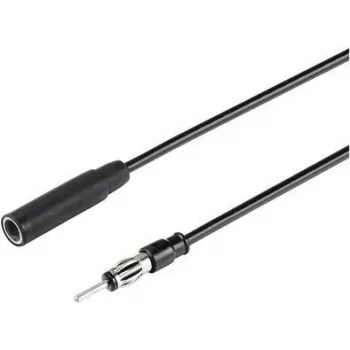 Renkforce 1 m automobilinės antenos ilginamasis laidas 3,5 mm lizdas Juodas RF-5087926 (RF-5087926)