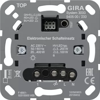gira S3000 perjungimo įdėklas modulis 540500, skirtas elektros jungiklių sistemoms