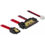 SATA laidas DeLOCK 85240 0,2 m SATA 7 kontaktų SATA 22 kontaktų juodas