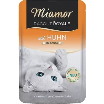 MIAMOR Ragout Royale vištiena padaže - šlapias kačių ėdalas - 100g
