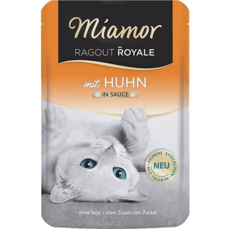 MIAMOR Ragout Royale vištiena padaže - šlapias kačių ėdalas - 100g