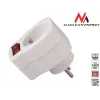 Maitinimo lizdas MACLEAN AC lizdas MCE13 su jungikliu