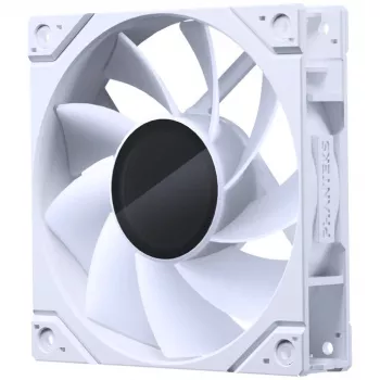Phanteks M25 Gen2 120 mm PWM ARGB atvirkštinių menčių ventiliatorius – baltas