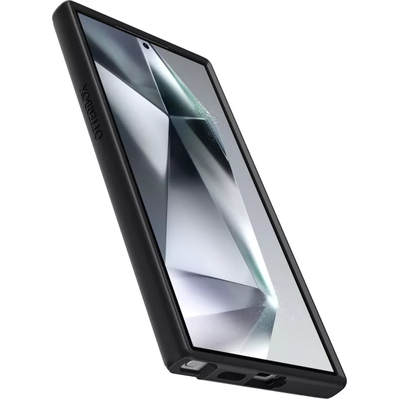 OtterBox Symmetry dėklas, skirtas Samsung Galaxy S24 Ultra — juodas, plonas dizainas