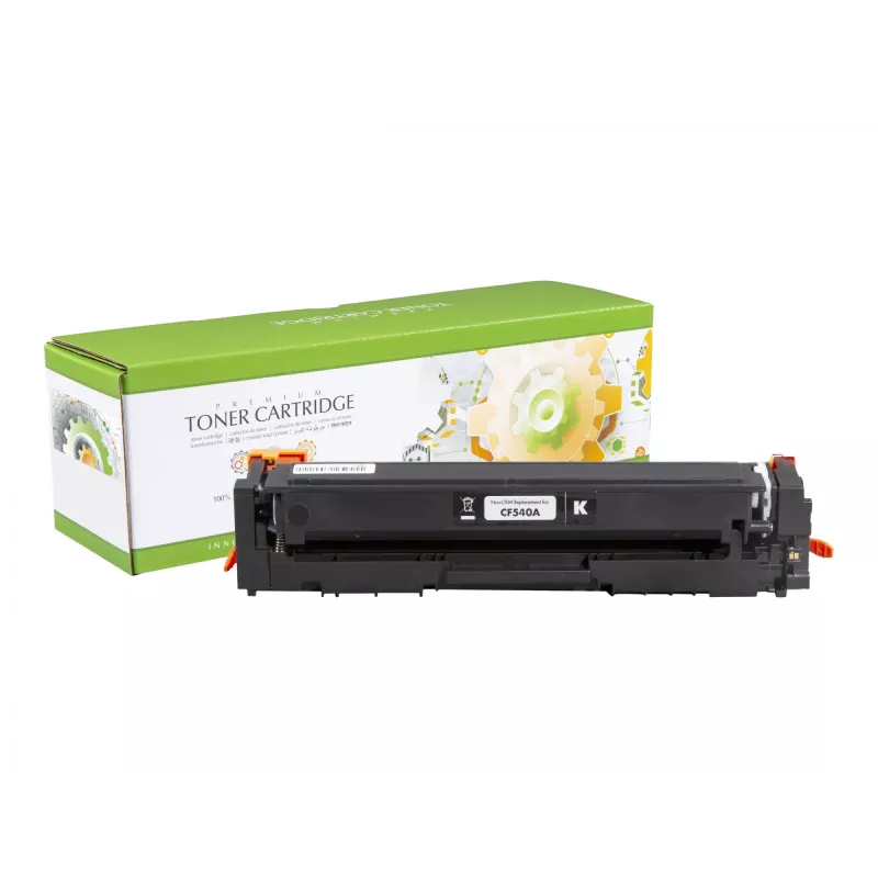 STATIC Dažų kasetė, suderinama su HP CF540A juoda suderinama 1.400 puslapių