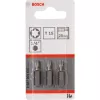 Bosch atsuktuvų antgalis ypač kietas, 3 vnt., Torx, T15, plienas, T15, 25 mm