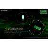 Raktų pakabuko žibintuvėlis Nitecore TIKI GITD pilkas — USB įkraunamas, 1 lm, 55 mm, 12 g, IP66
