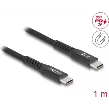 USB laidas DeLOCK 81119 USB 2.0 1m USB C juodas