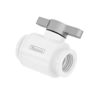 Barrow rutulinis vožtuvas 10 mm G1/4 colio TLQFS-V1 w s – 10 mm, G1/4 colio jungtis, baltos-sidabrinės spalvos
