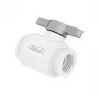 Barrow rutulinis vožtuvas 10 mm G1/4 colio TLQFS-V1 w s – 10 mm, G1/4 colio jungtis, baltos-sidabrinės spalvos