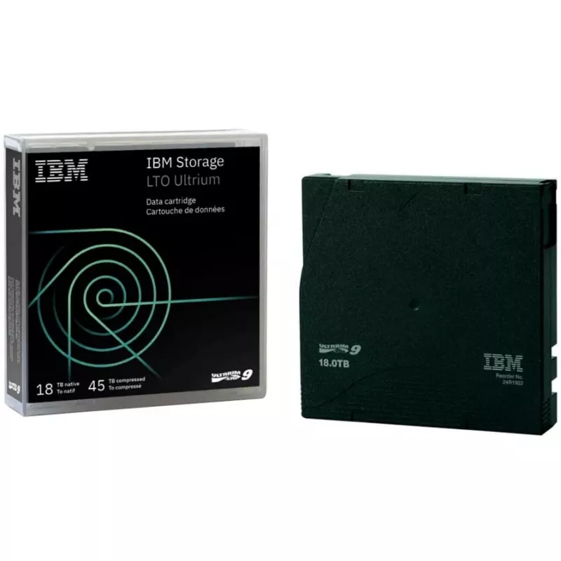 IBM LTO Ultrium 9 - 18 TB / 45 TB - be etiketės