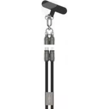 Ansmann Lanyard Cable USB Type-C to Lightning juodas - Laidas - Skaitmeninis/Duomenų (1700-0192)