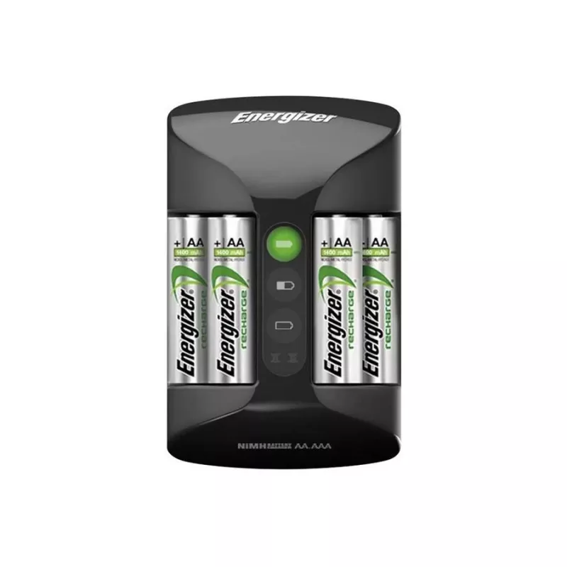 Baterijų įkroviklis Energizer Pro Charger AC 4 lizdų AA/AAA NiCd, 100–240 V, komplekte 2000 mAh