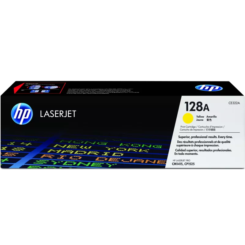 HP 128A geltonas originalus LaserJet kasečių rinkinys, 1300 puslapių, geltona, 1 vnt.