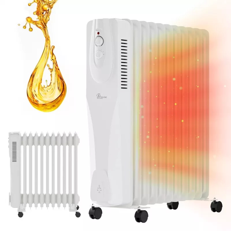 Extralink alyvinis radiatorius NY-25W1 2500W, 11 briaunų