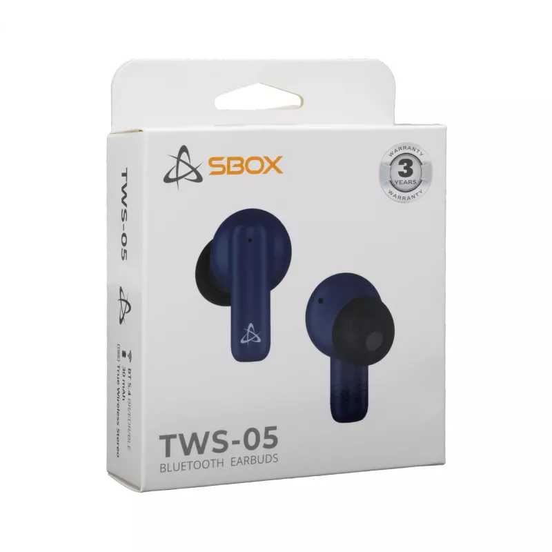 Ausinės SBOX EB-TWS05 mėlynos