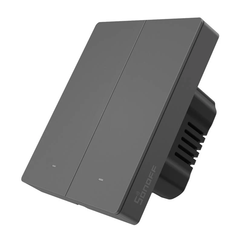 Sieninis išmanusis jungiklis Sonoff M5-2C-80 Wi‑Fi, 2 grandinės, modelis M5-2C-80