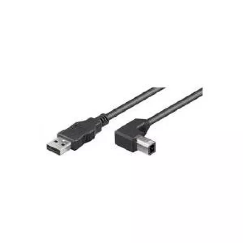 Wentronic Goobay USB 2.0 Hi-Speed kabelis, juodas, 0,5 m - USB 2.0 kištukas (A tipo) > USB 2.0 kištukas (B tipo) (93016)