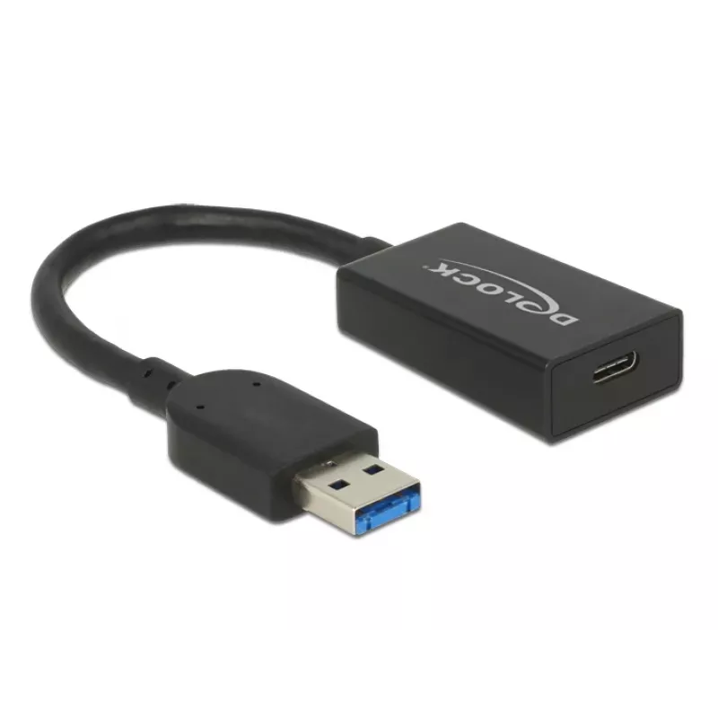 USB laidas DeLOCK 65698 USB 3.2 Gen 2 0,15 m USB A USB C juodas