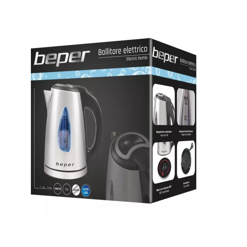 Elektrinis virdulys Beper BB.002 1,7 L 2200 W sidabrinis