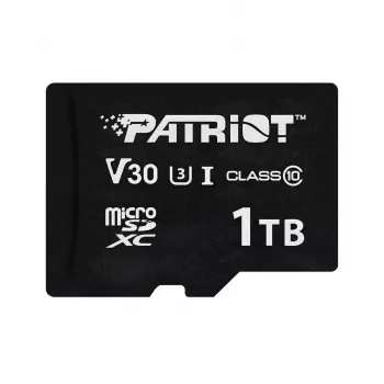 “MicroSDXC” atminties kortelė PATRIOT VX Series 1 TB — UHS‑I, Class 10, U3, V30, 90 MB/s skaitymo, 80 MB/s rašymo