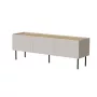 TV spintelė Cama Meble FELLINI 150x40x52 cm, kašmyro spalvos rėmas, aliejumi įtrinto ąžuolo viršus