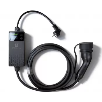 Extralink nešiojamasis elektrinių automobilių įkroviklis BS-PCD030 16A 3,6kW Schuko 1 fazė, 5,5 m, LCD ekranas, IP67