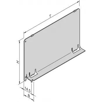 SCHROFF oro pertvara – lizdo dangtelis 3HE 12TE 220T (34562844)