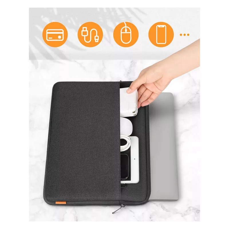Inateck LB01005 rankovės dėklas 39,6 cm (15,6 col.) nešiojamiesiems kompiuteriams, juodas