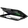 Nešiojamojo kompiuterio aušinimo padėklas DEFENDER NS-510 su 2 ventiliatoriais, 2 USB prievadais ir RGB apšvietimu