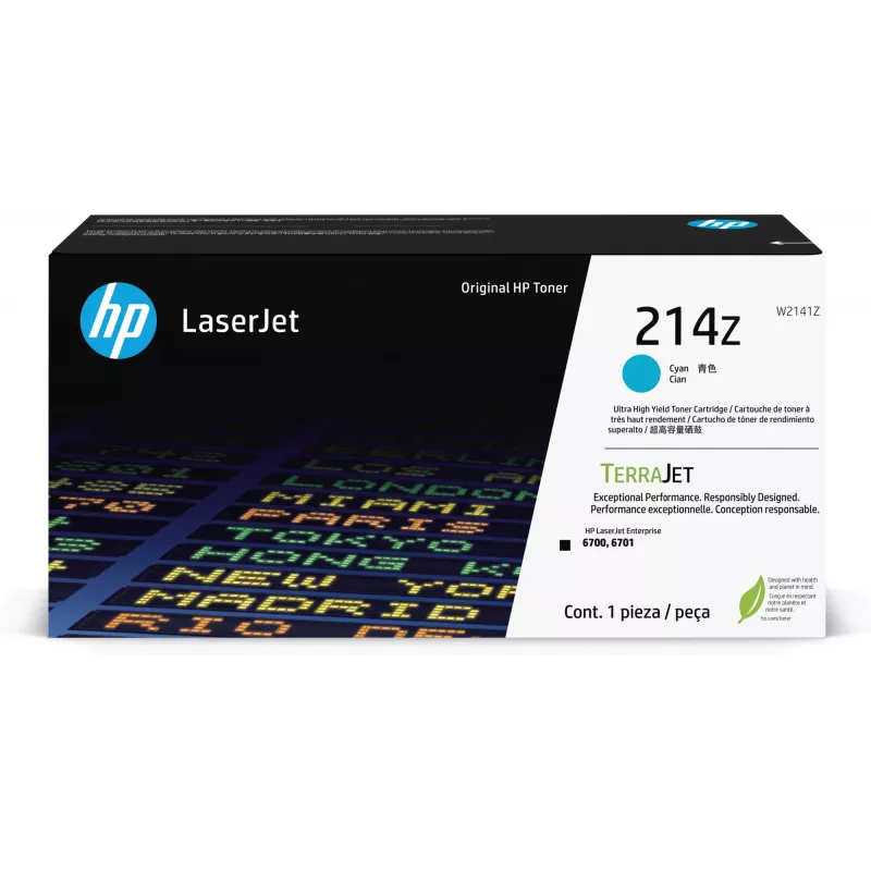 HP 214Z itin didelio našumo žydra Originali LaserJet tonerių kasetė