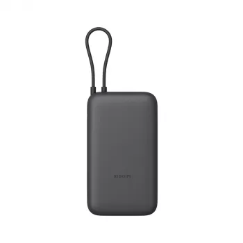 Xiaomi 20000 mAh išorinė baterija su integruotu kabeliu, tamsiai pilka, modelis 61828