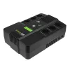 Nepertraukiamo maitinimo šaltinis Green Cell UPS06, Line-Interactive 600 VA (360 W), 6 kintamosios srovės lizdų, LCD, USB, RJ-45, 12 V 7 Ah baterija