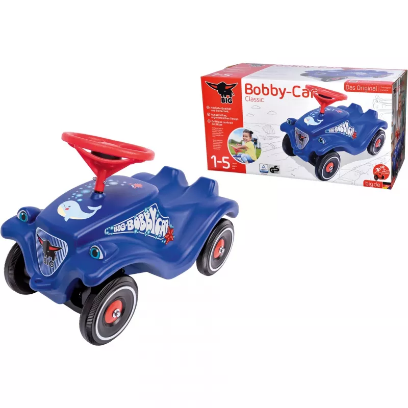 Važinėjamas automobilis Simba-Dickie BIG Bobby-Car, stūmimo pavara, amžius 1–5 m., 4 ratai, mėlynas/raudonas