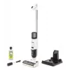 Grindų plovimo dulkių siurblys Karcher FCV2 Natural N 1.056-101.0 — baterija 21,6 V, veikimo laikas 25 min, 160 W, sausam ir šlapiam valymui, be maišelio, LED ekranas