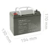 Hermetiška AGM UPS baterija QOLTEC 53084 12V 36Ah LongLife