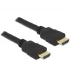 DeLOCK - Vaizdo / garso / tinklo kabelis - HDMI - 28 AWG - HDMI, 19 kontaktų (M) - HDMI, 19 kontaktų (M) - 50 cm - Juoda (84751)