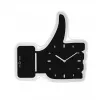 NeXtime klok 3072zw Thumbs up, 40,5x41 cm, sieninis, juoda/sidabrinė
