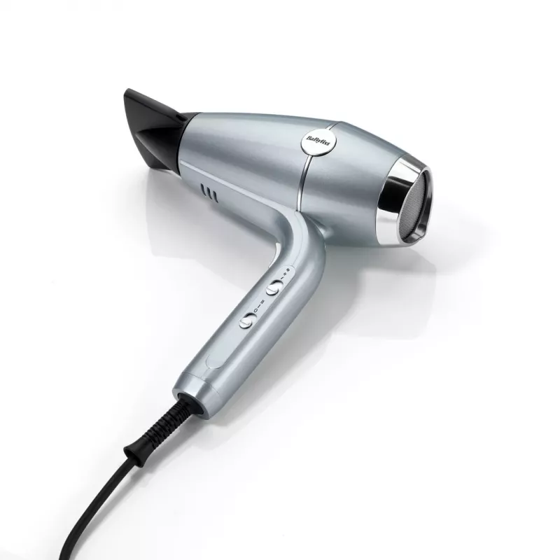Plaukų džiovintuvas BABYLISS D773DE 2100 W, joninis, 3 šilumos / 2 greičiai, šalto oro pūtimas, 2 antgaliai, metalinis