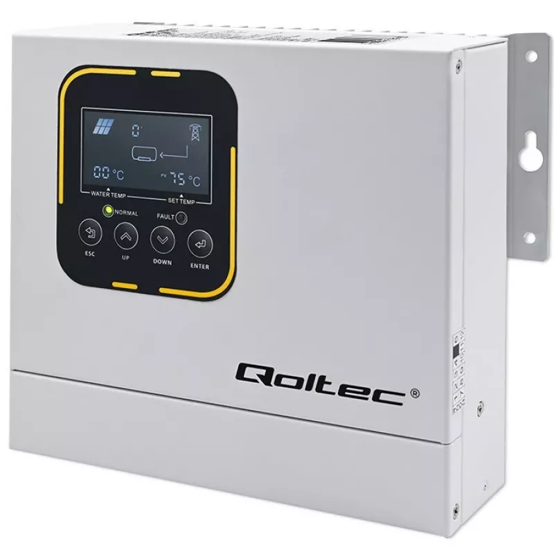 Inverteris QOLTEC ECO Solar Boost 4kW MPPT LCD, 4 kW galia, MPPT įkrovos valdymas, LCD ekranas