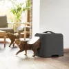 Rotho uždaros katės tualeto dėžutės BIALA, antracito plastikas, 395×510×443 mm su kastuvėliu