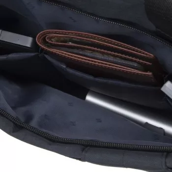 Messenger case Rivacase Biscayne 39.6 cm (15.6 inch) Juoda