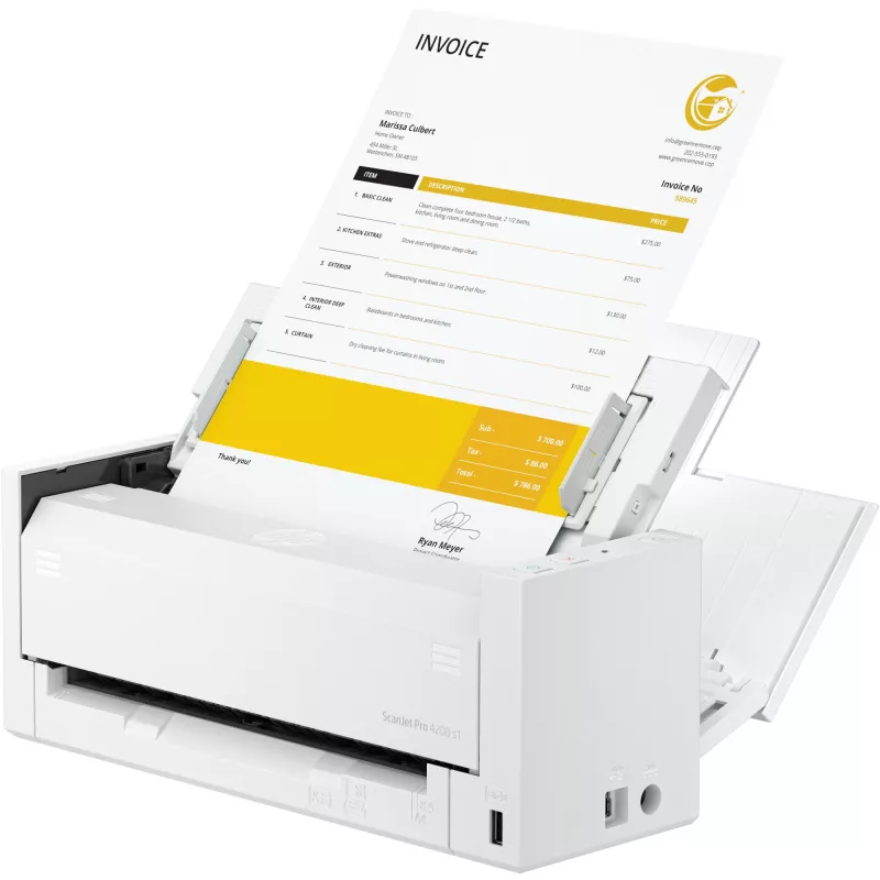 ADF skaitytuvas HP ScanJet Pro 4200 s1 600 x 600 DPI A4 mėlynas baltas