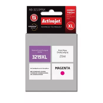 Activejet AB-3219MNX rašalo kasetė (pakaitalas Brother LC3219M XL; Supreme; 20 ml; Purpurinė)