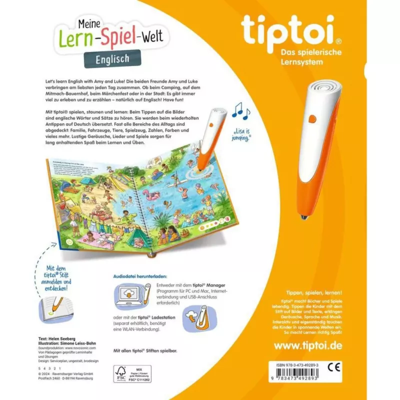 tiptoi Meine Lern-Spiel-Welt: English, Learning Book
