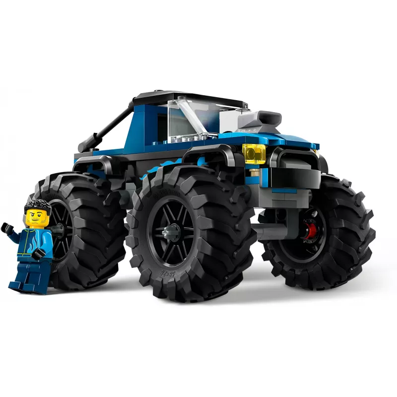 Konstruktorius LEGO City 60402 Mėlynas monstriškasis sunkvežimis su didelėmis padangomis, 148 dalys, 1 minifigūrėlė, amžius 5+